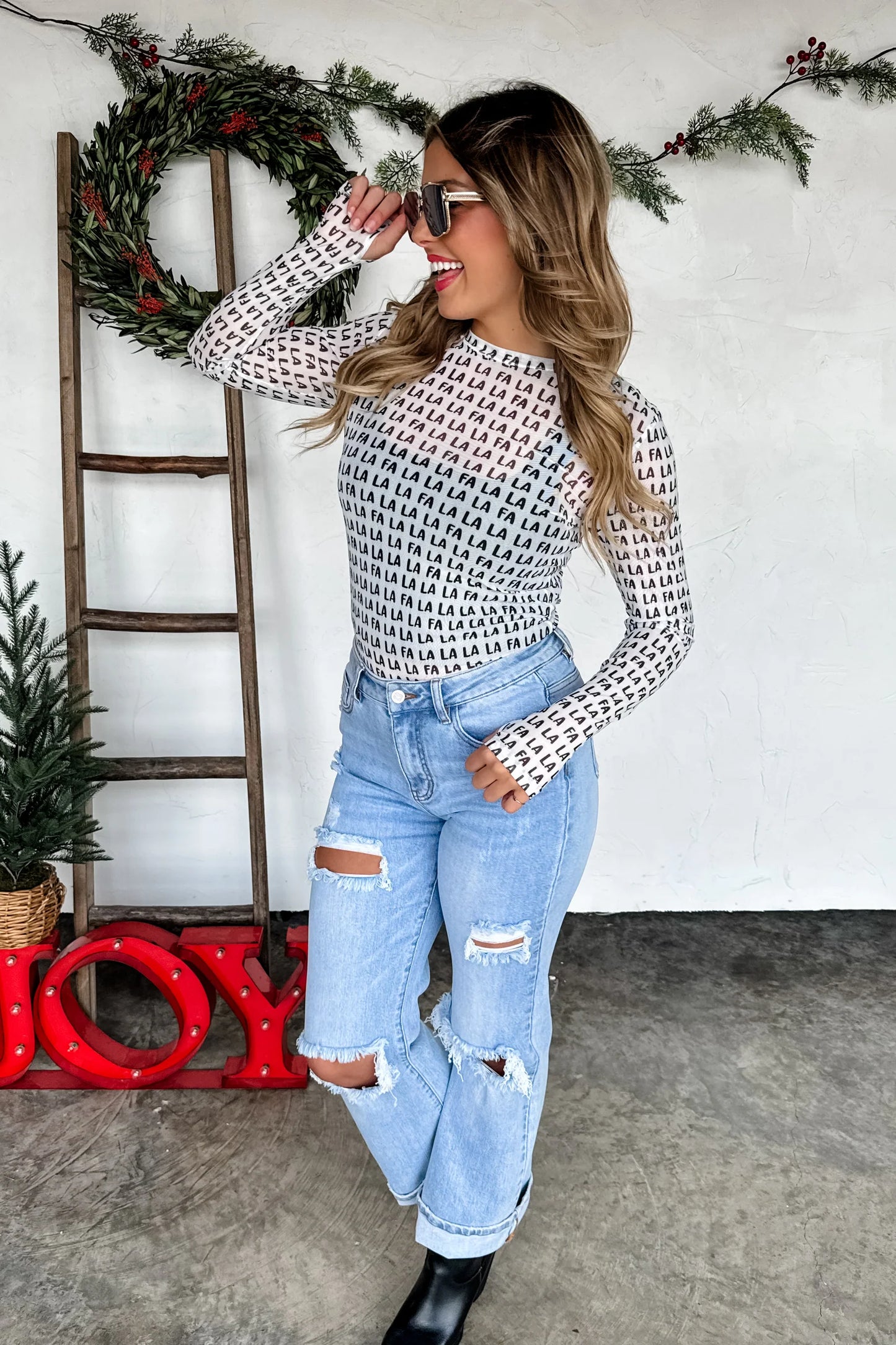 Pre Order: Christmas Dress It Up Mesh Tops