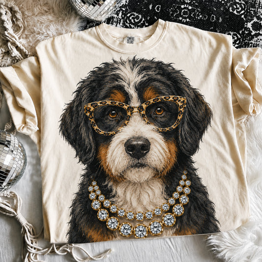 Ivory Boujee Bernedoodle Graphic Tee or Sweatshirt