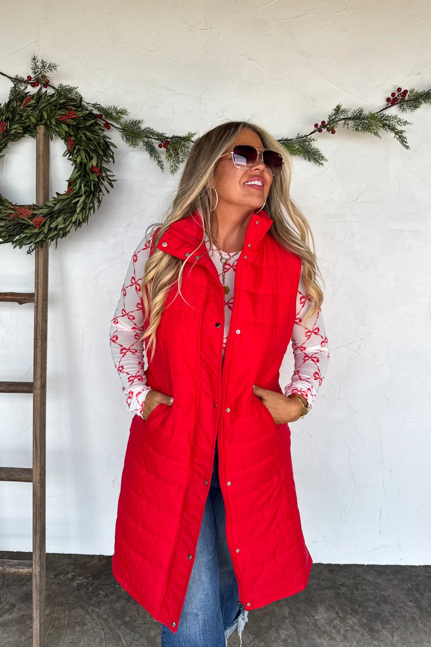 Pre Order: Kendall Long Puffer Vest