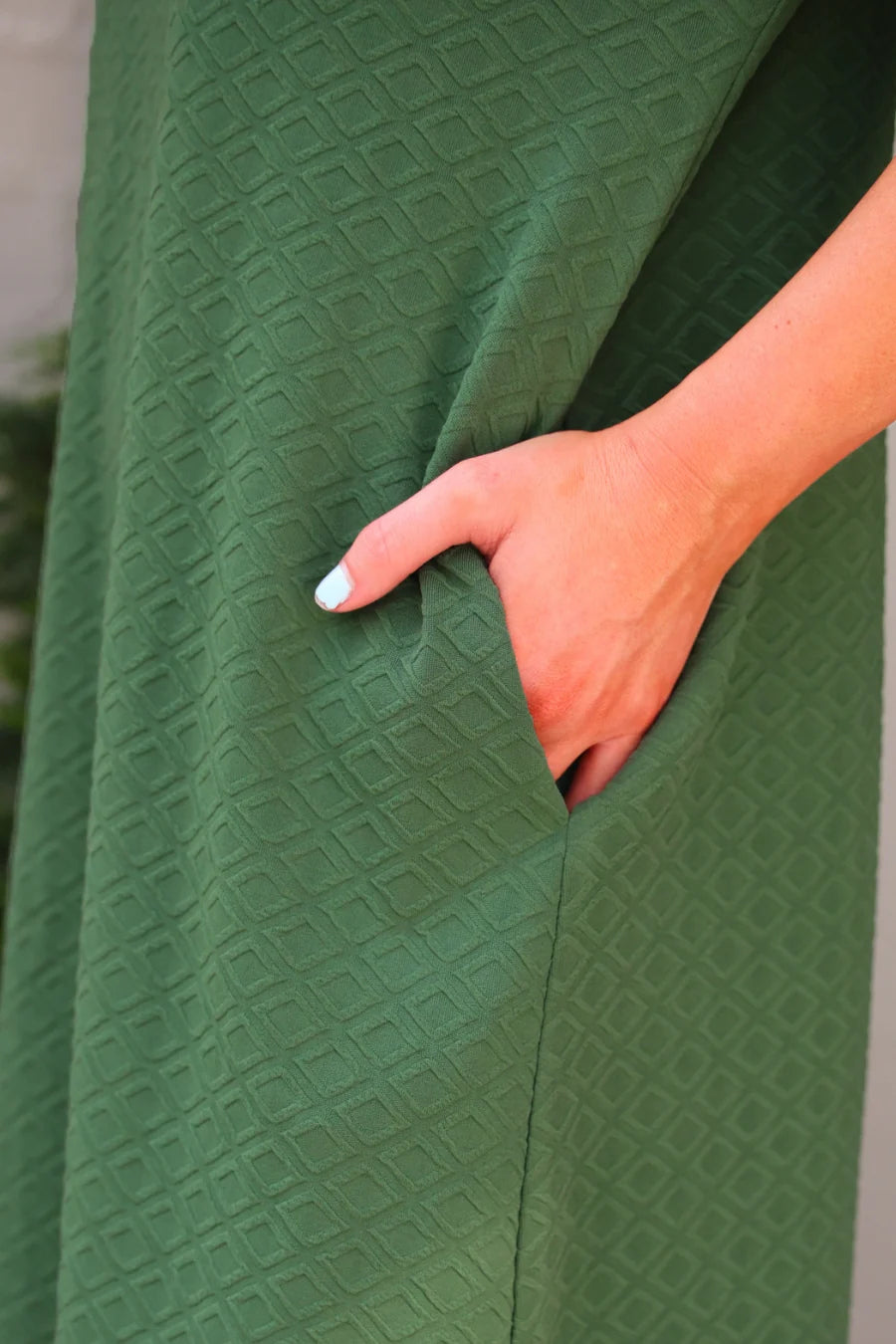 PRE ORDER: Olive Textured Dress