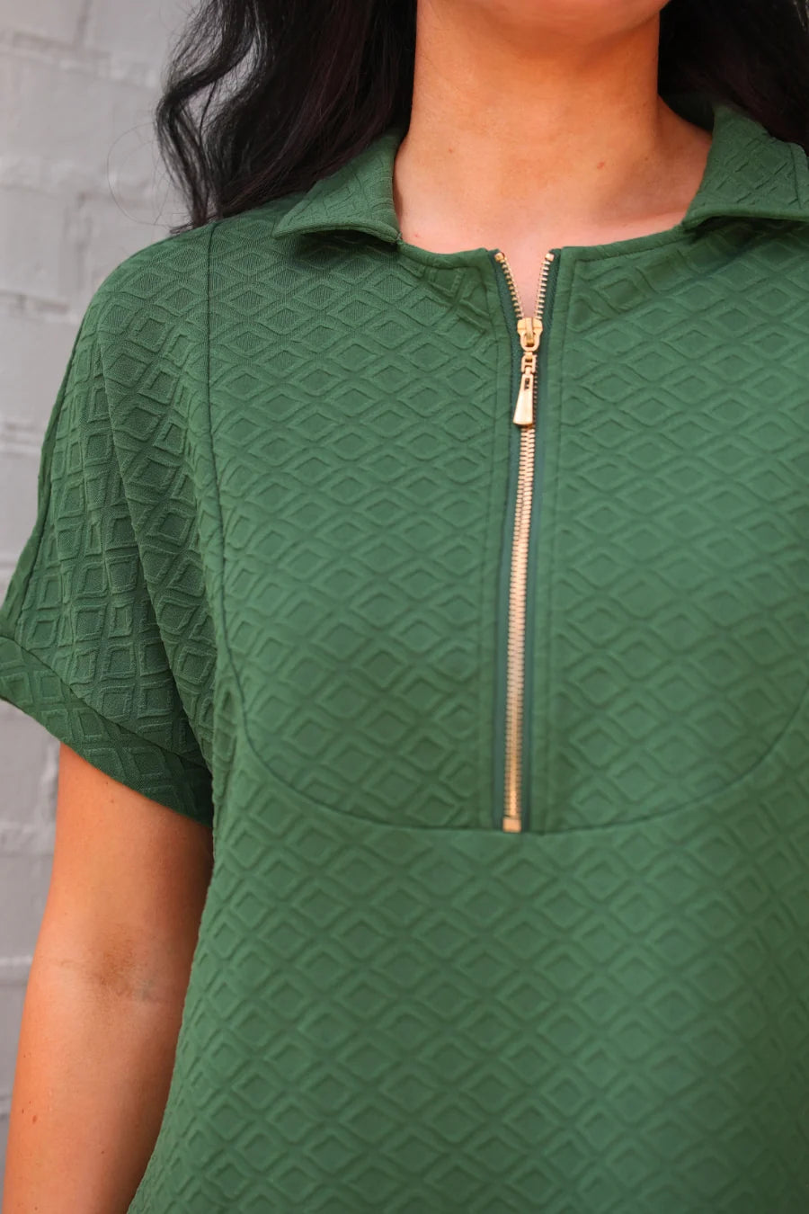 PRE ORDER: Olive Textured Dress