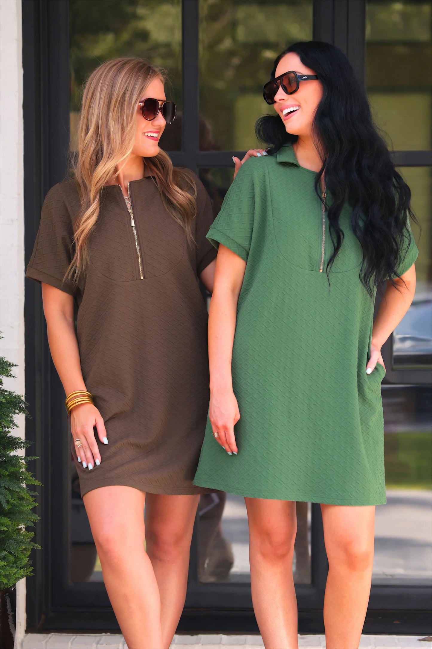 PRE ORDER: Olive Textured Dress