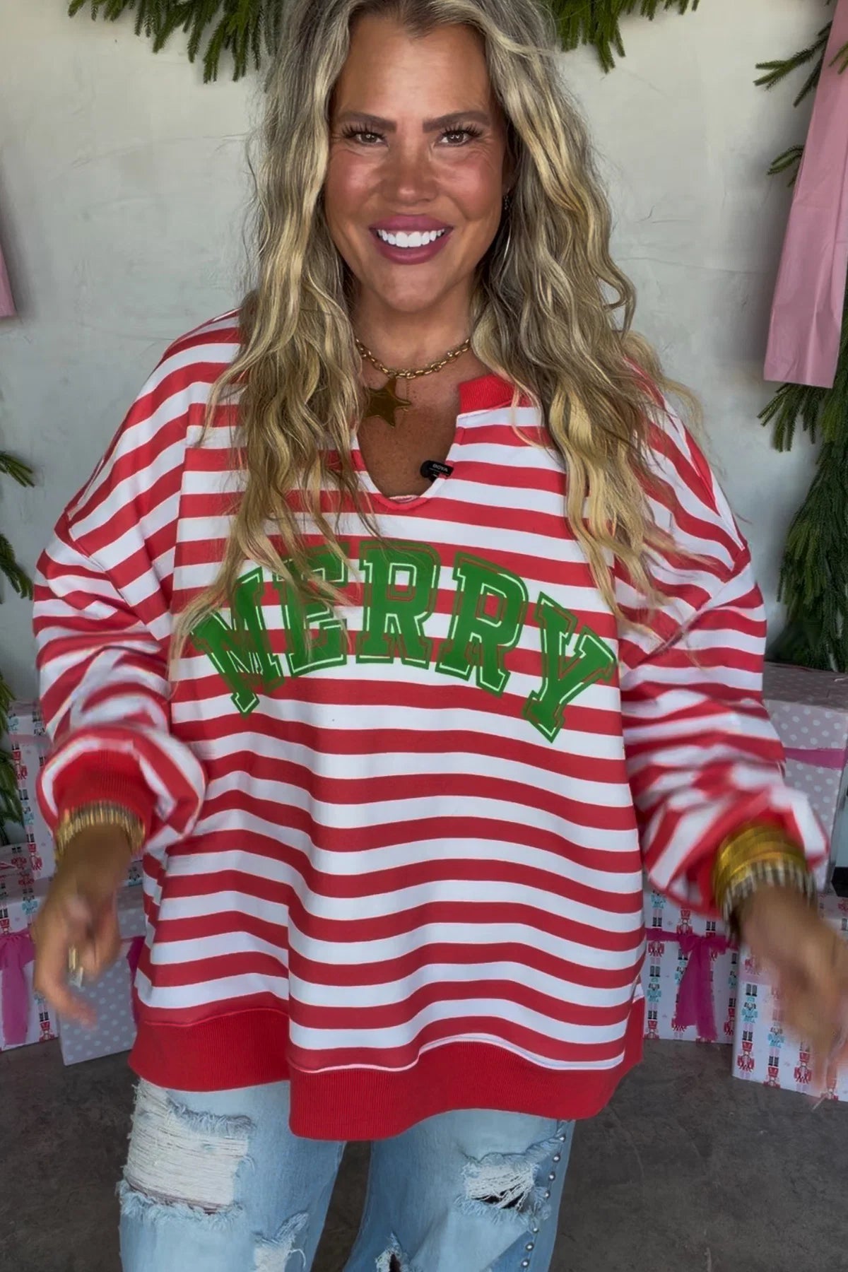 PRE ORDER: Jolly & Merry Oversized Pullover