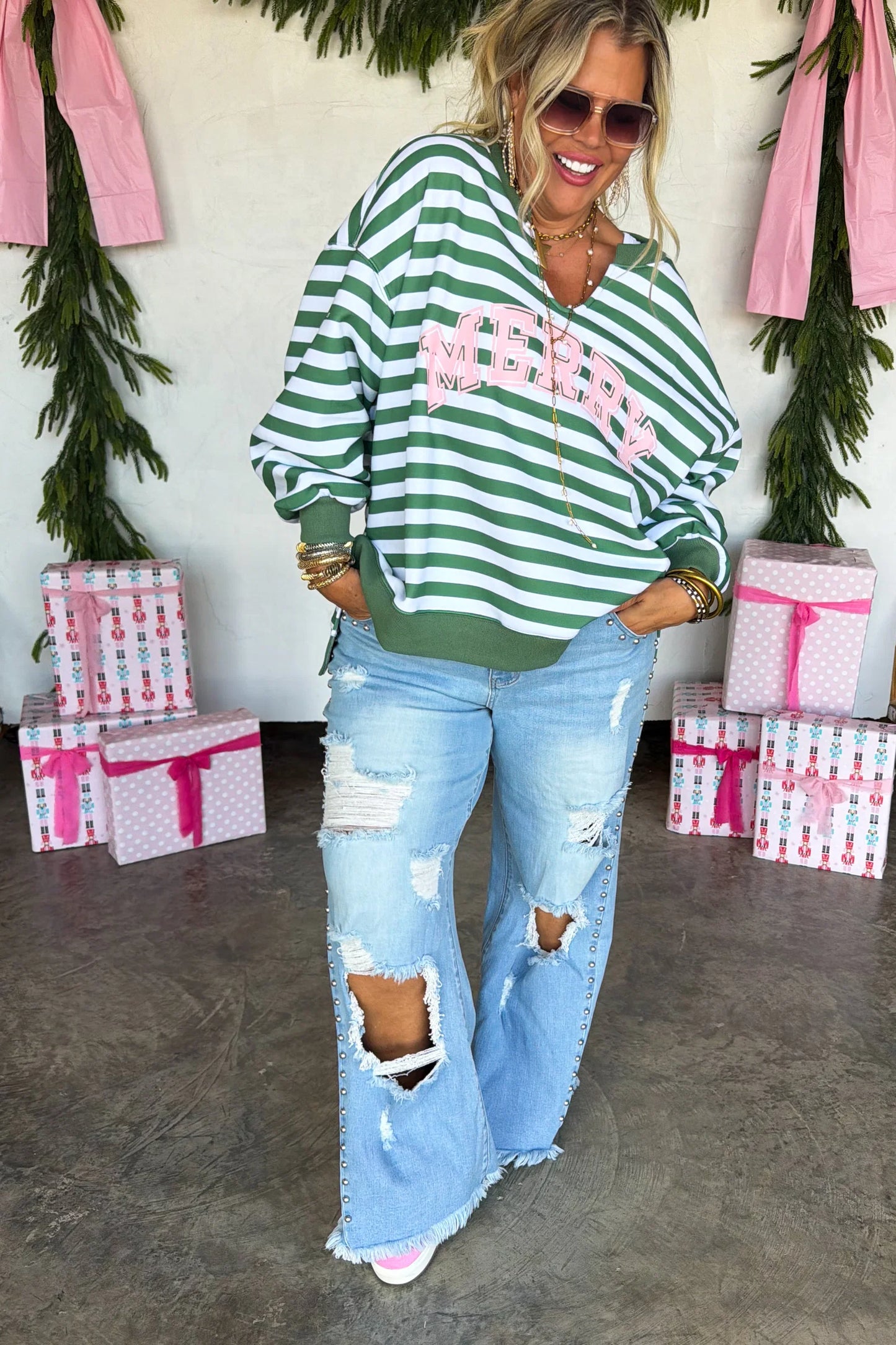 PRE ORDER: Jolly & Merry Oversized Pullover