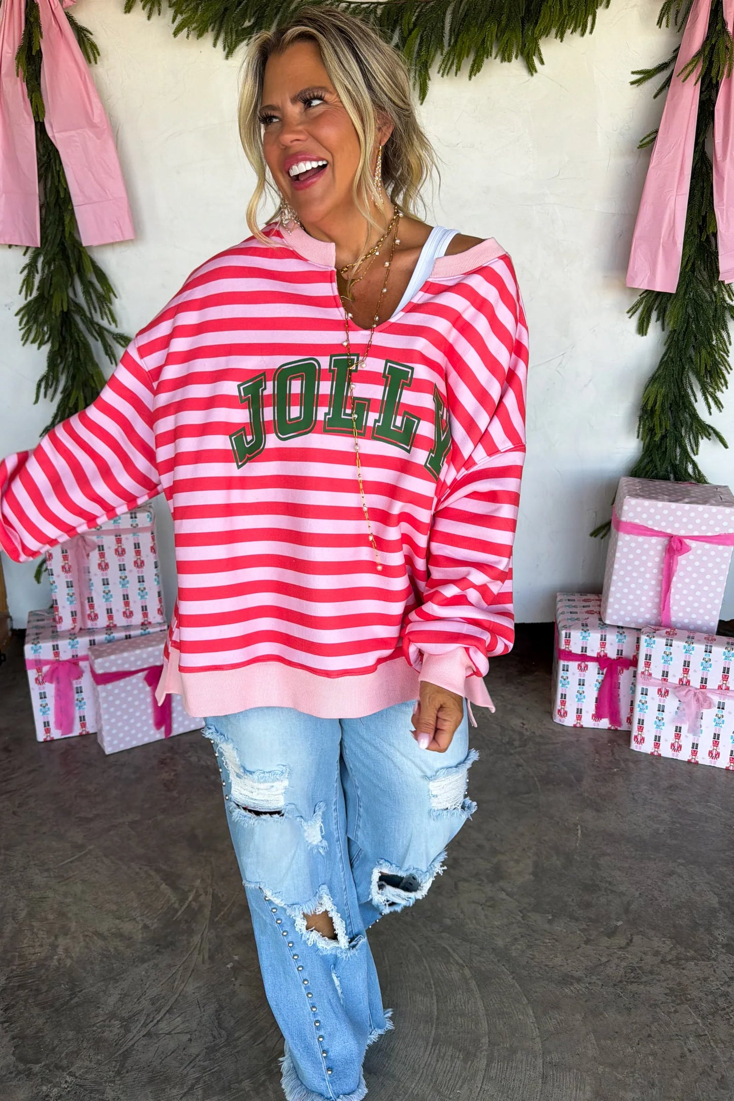PRE ORDER: Jolly & Merry Oversized Pullover