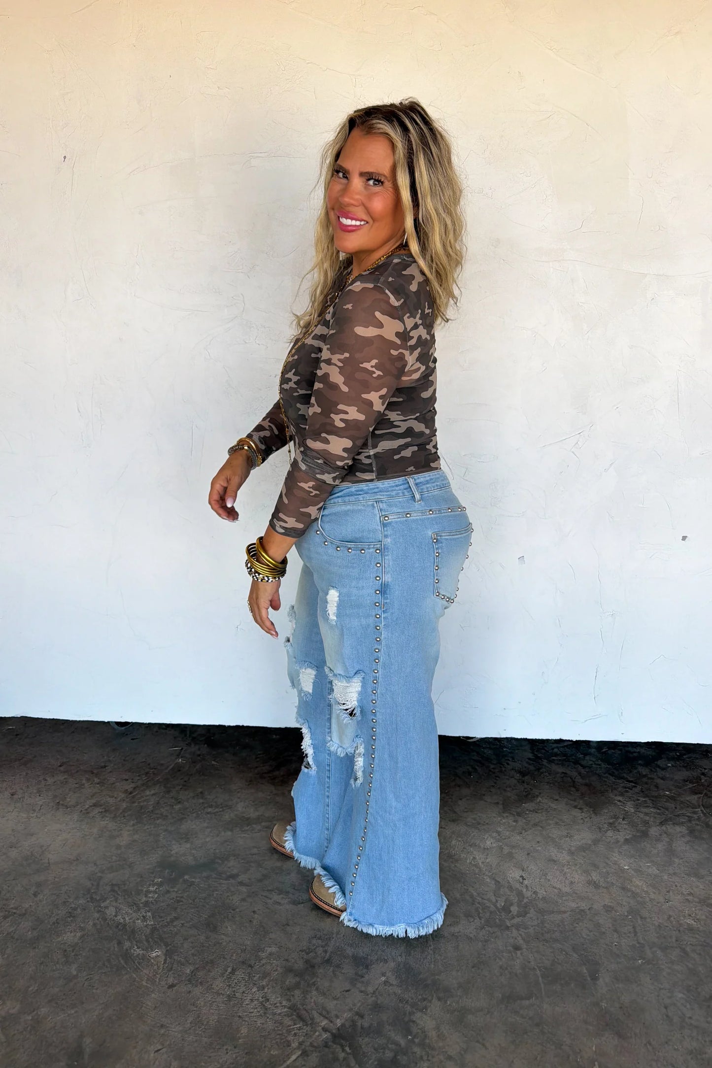 Pre order: Off The Grid Studded Jeans