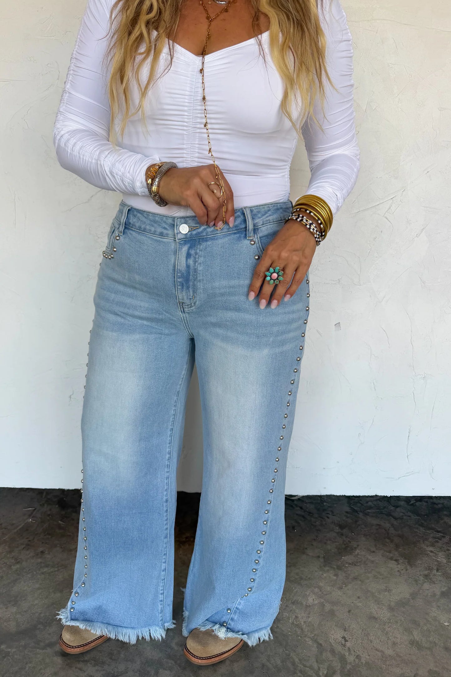 Pre order: Off The Grid Studded Jeans