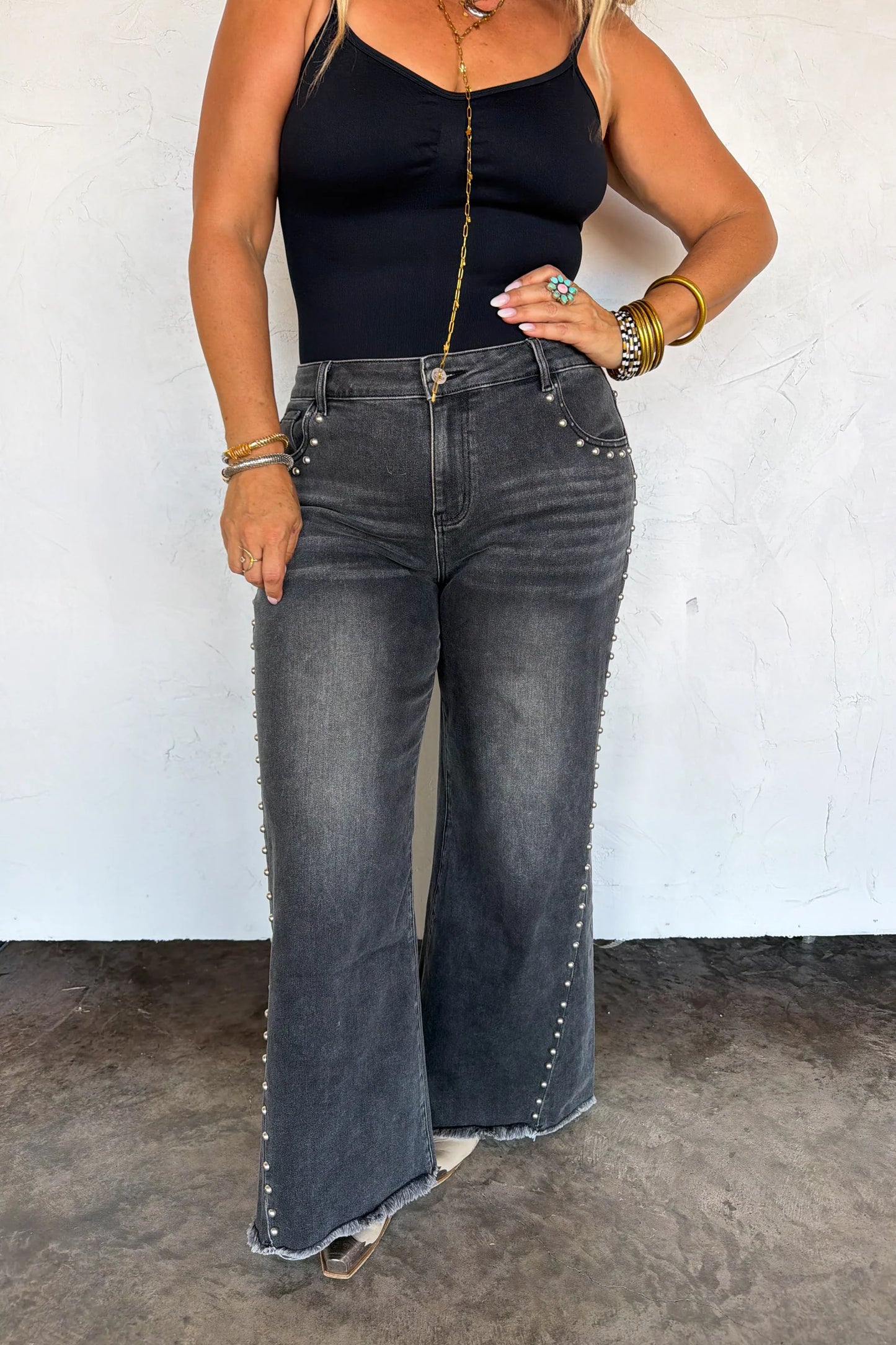 Pre order: Off The Grid Studded Jeans