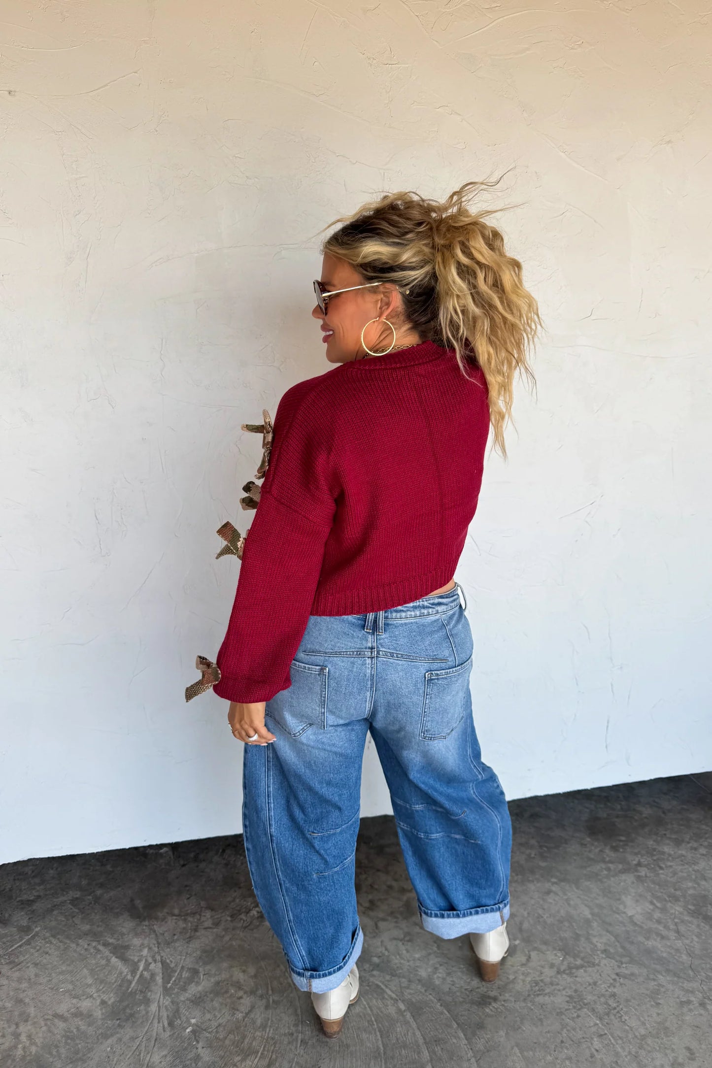 Pre Order: Sloane Bow Knit Cardigan