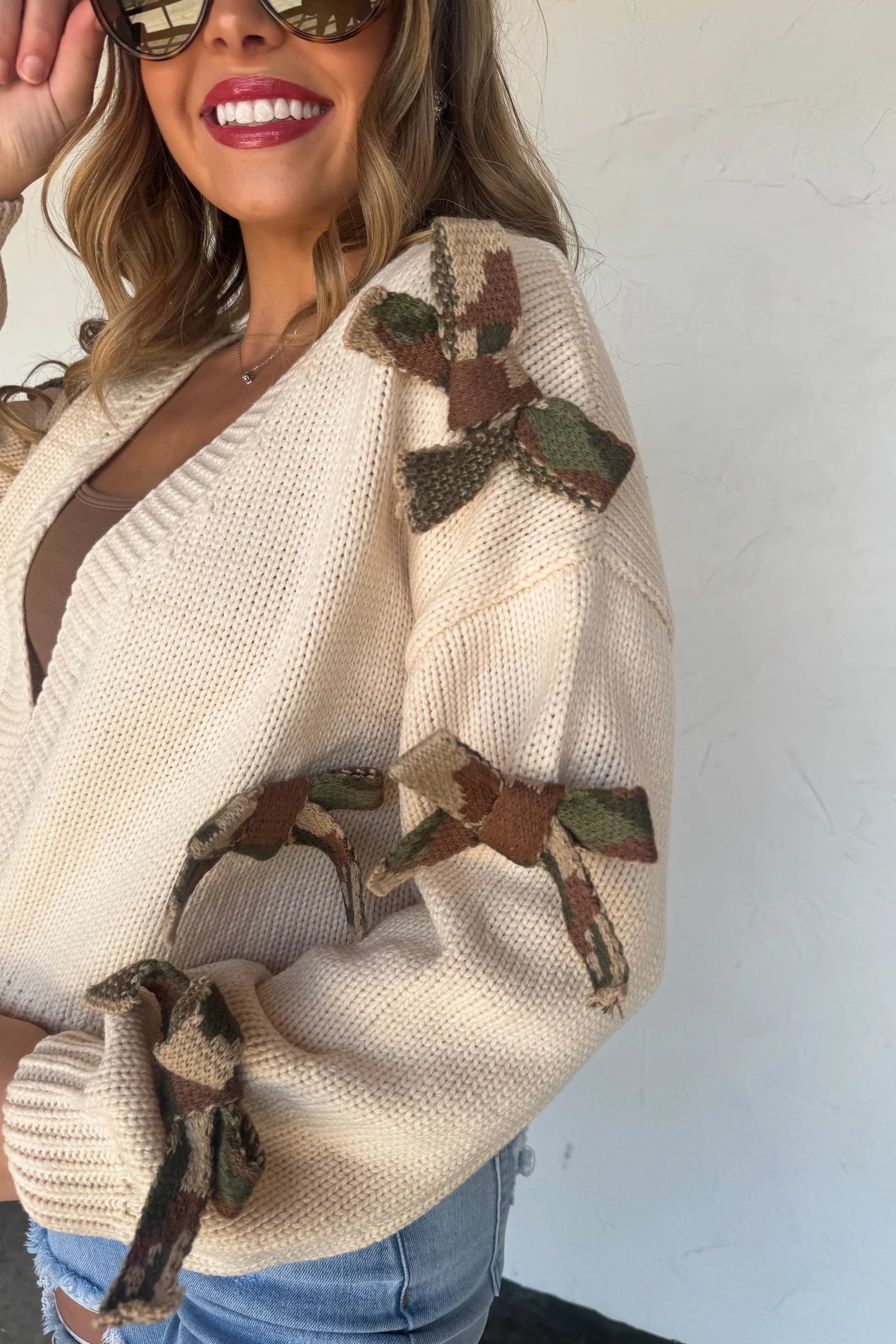 Pre Order: Sloane Bow Knit Cardigan