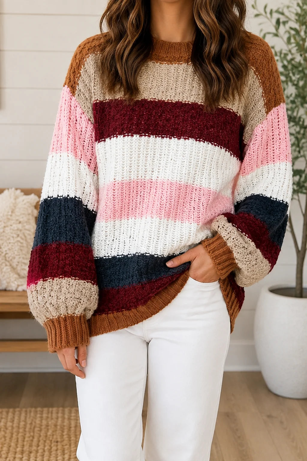 PRE ORDER - Striped Knit Sweater