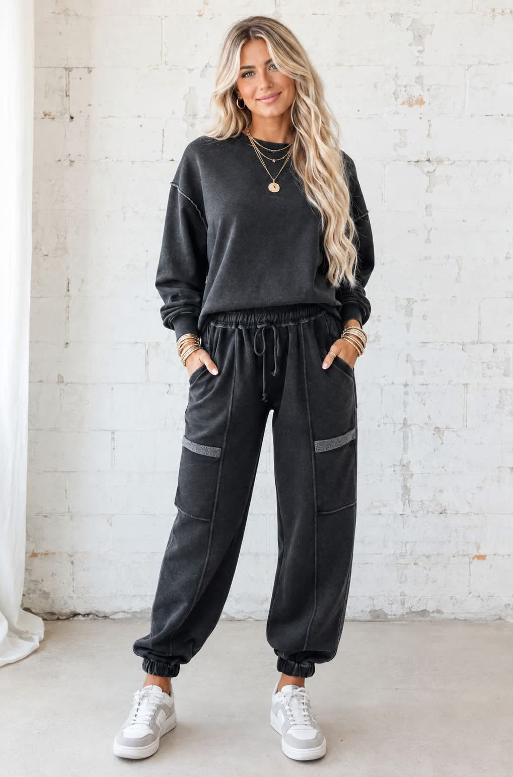 Pre Order: Grey Jogger Pant Set