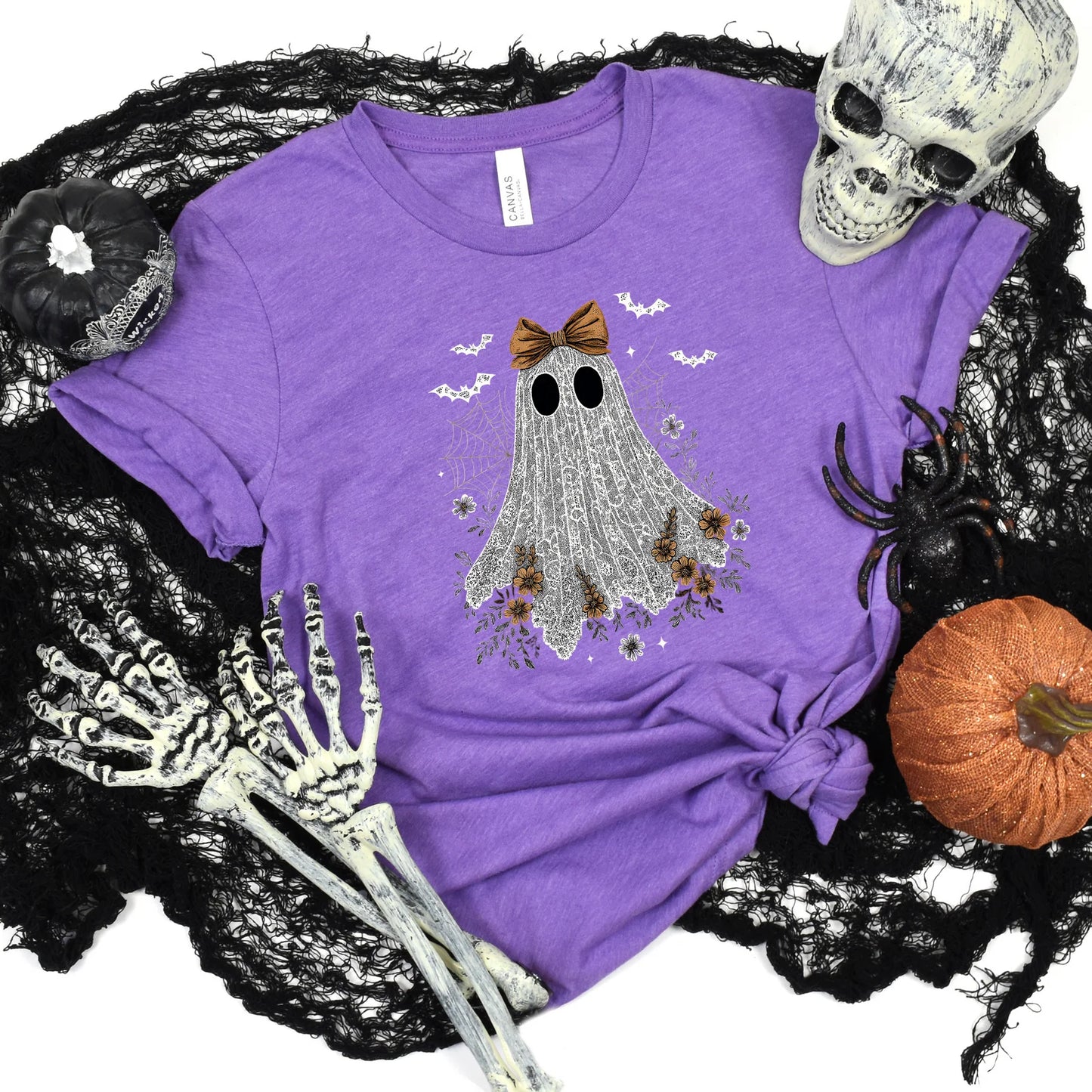 Halloween Ghost Graphic Tee or Sweatshirt - 2 color options