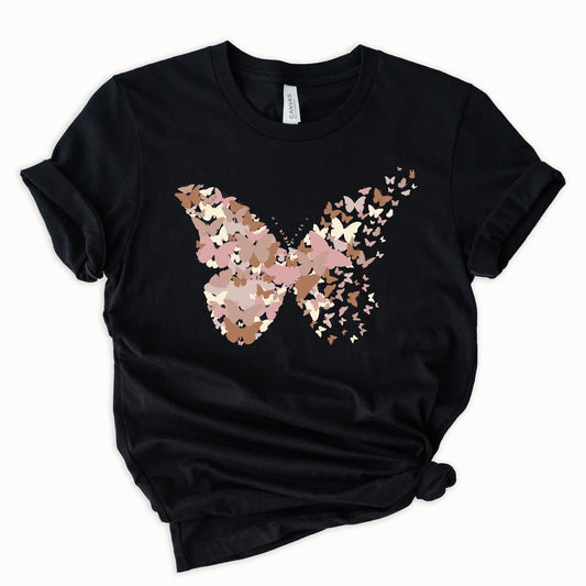 Fly Away Butterfly Graphic Tee - 2 colors
