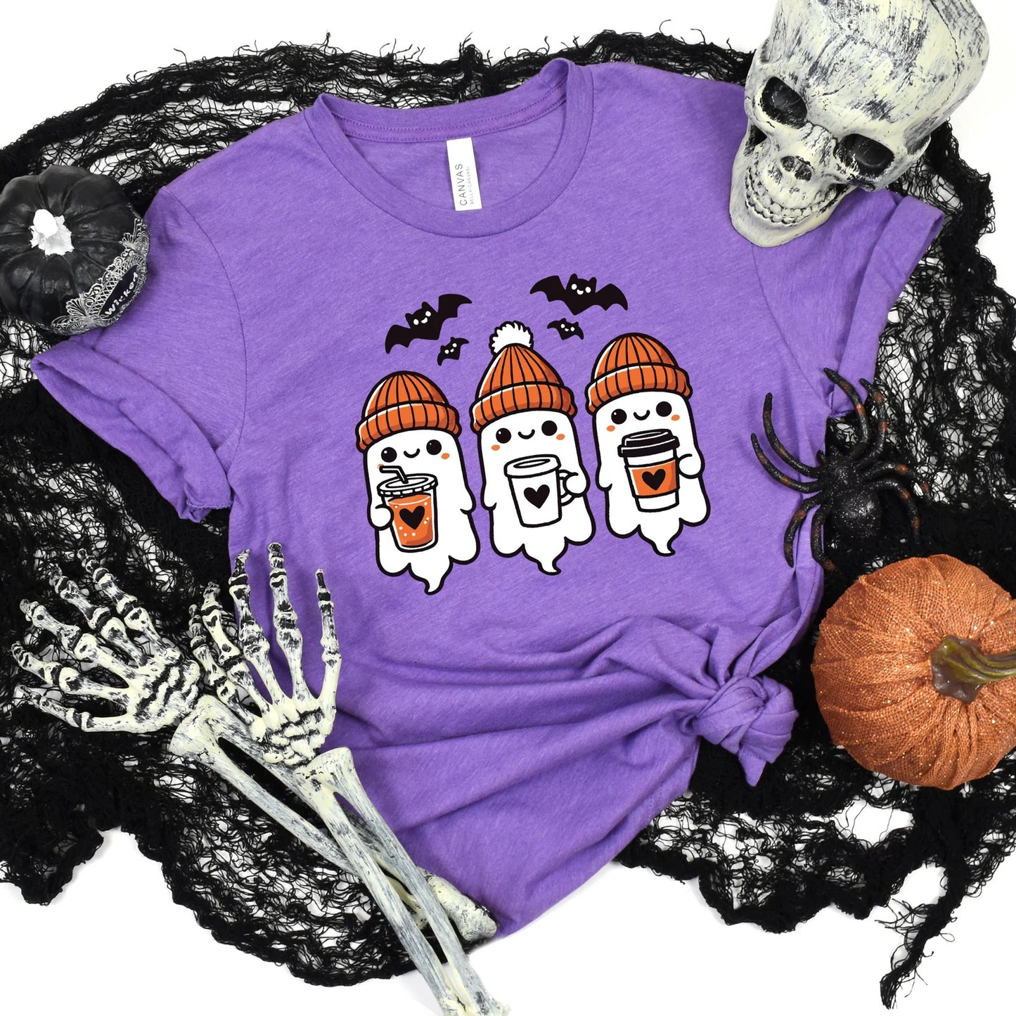 Coffee Ghosts Graphic Tee - 3 colors