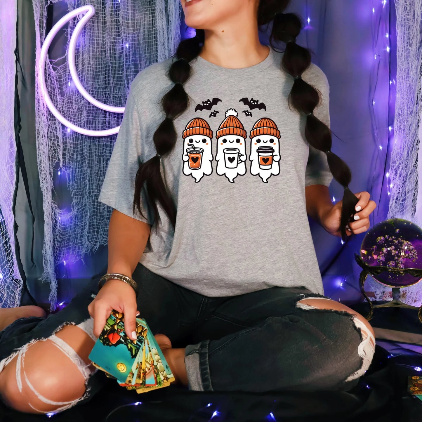 Coffee Ghosts Graphic Tee - 3 colors
