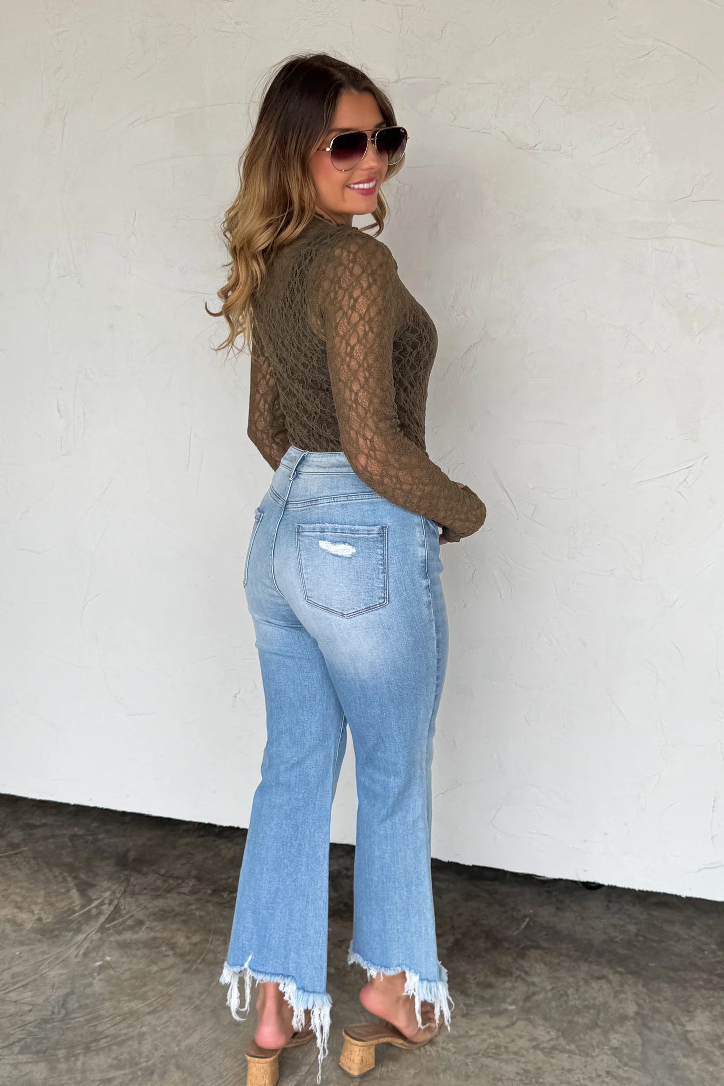 Pre Order: Jolie Lace Thumbhole Top