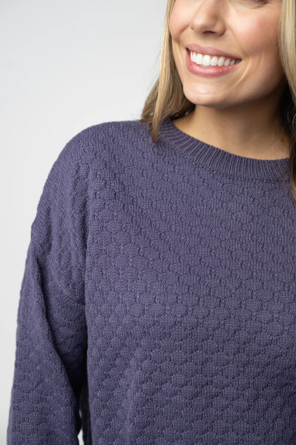 Slate Blue Pullover Sweater