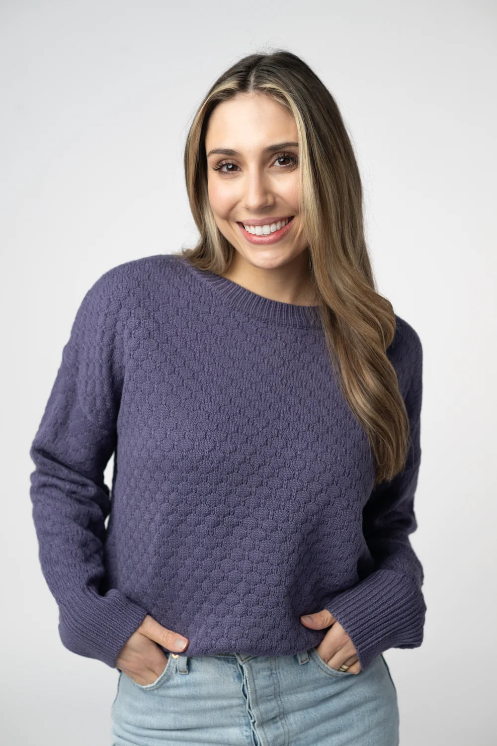 Slate Blue Pullover Sweater