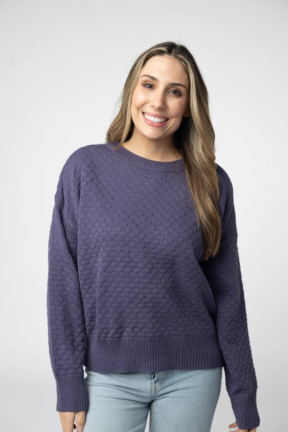 Slate Blue Pullover Sweater