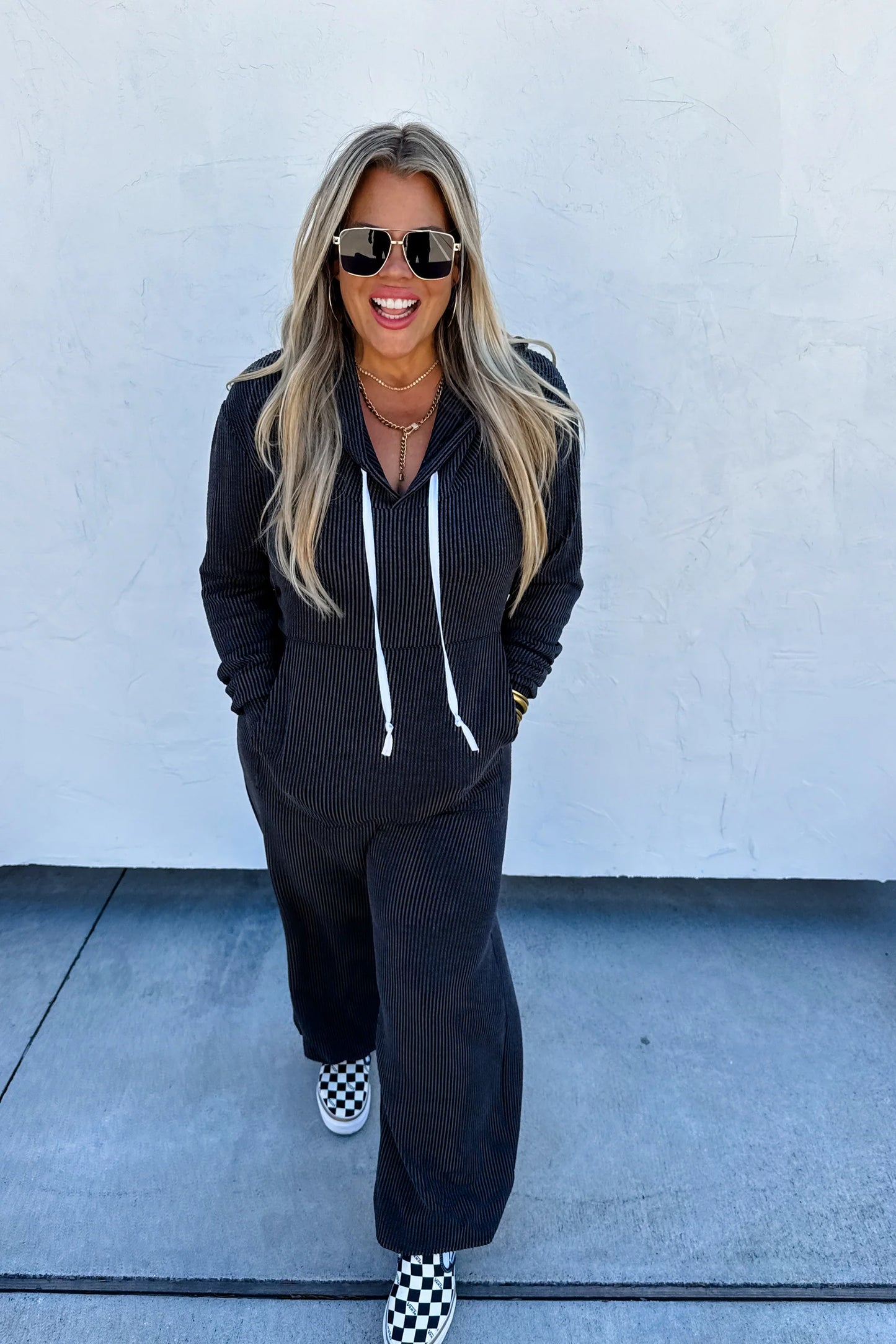 Pre Order: Ribbed Hayden Hoodie Jumpsuit