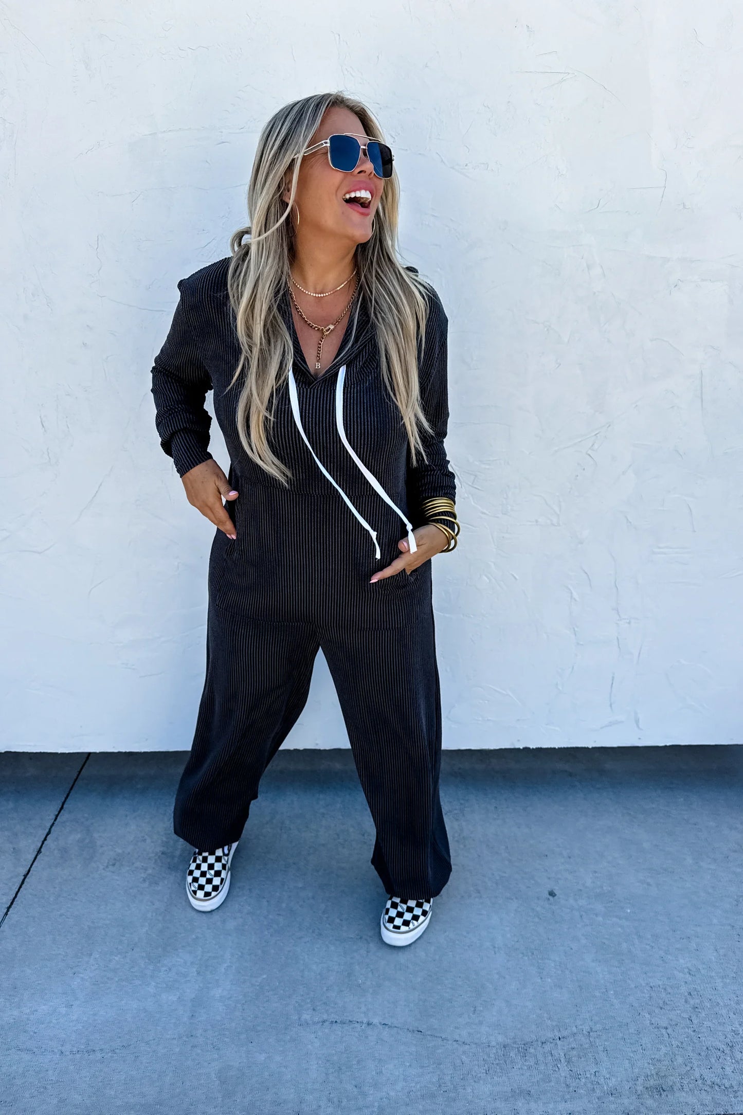 Pre Order: Ribbed Hayden Hoodie Jumpsuit