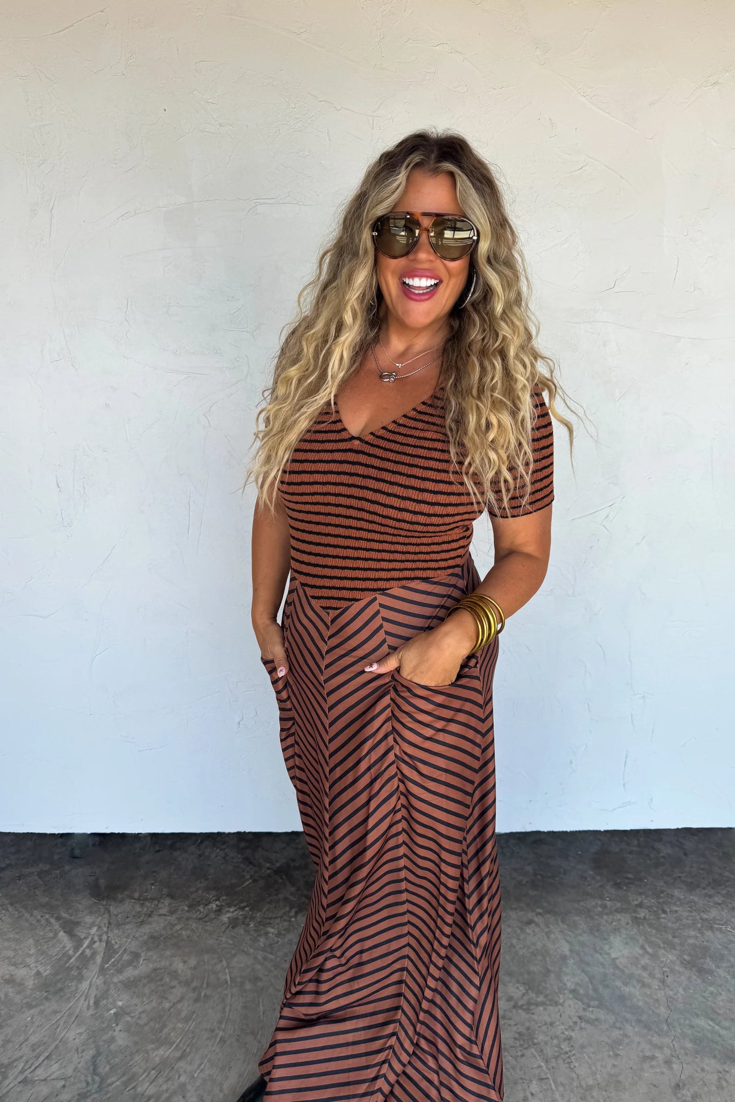 Pre Order: Calista Stripe Dress