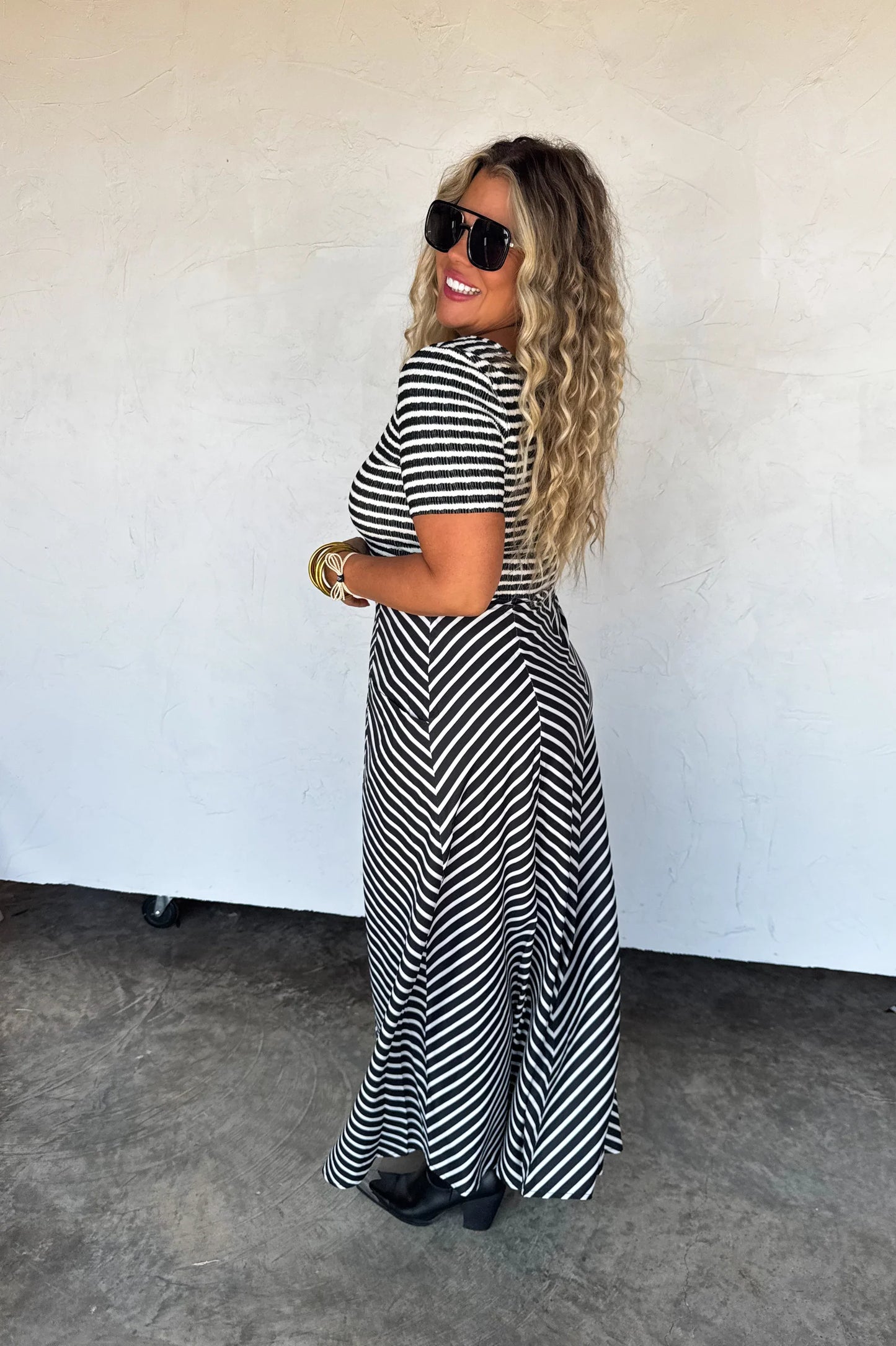 Pre Order: Calista Stripe Dress