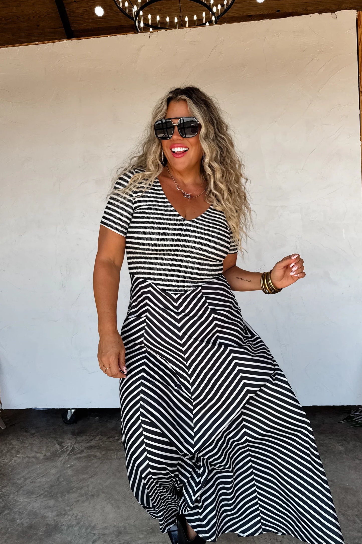 Pre Order: Calista Stripe Dress
