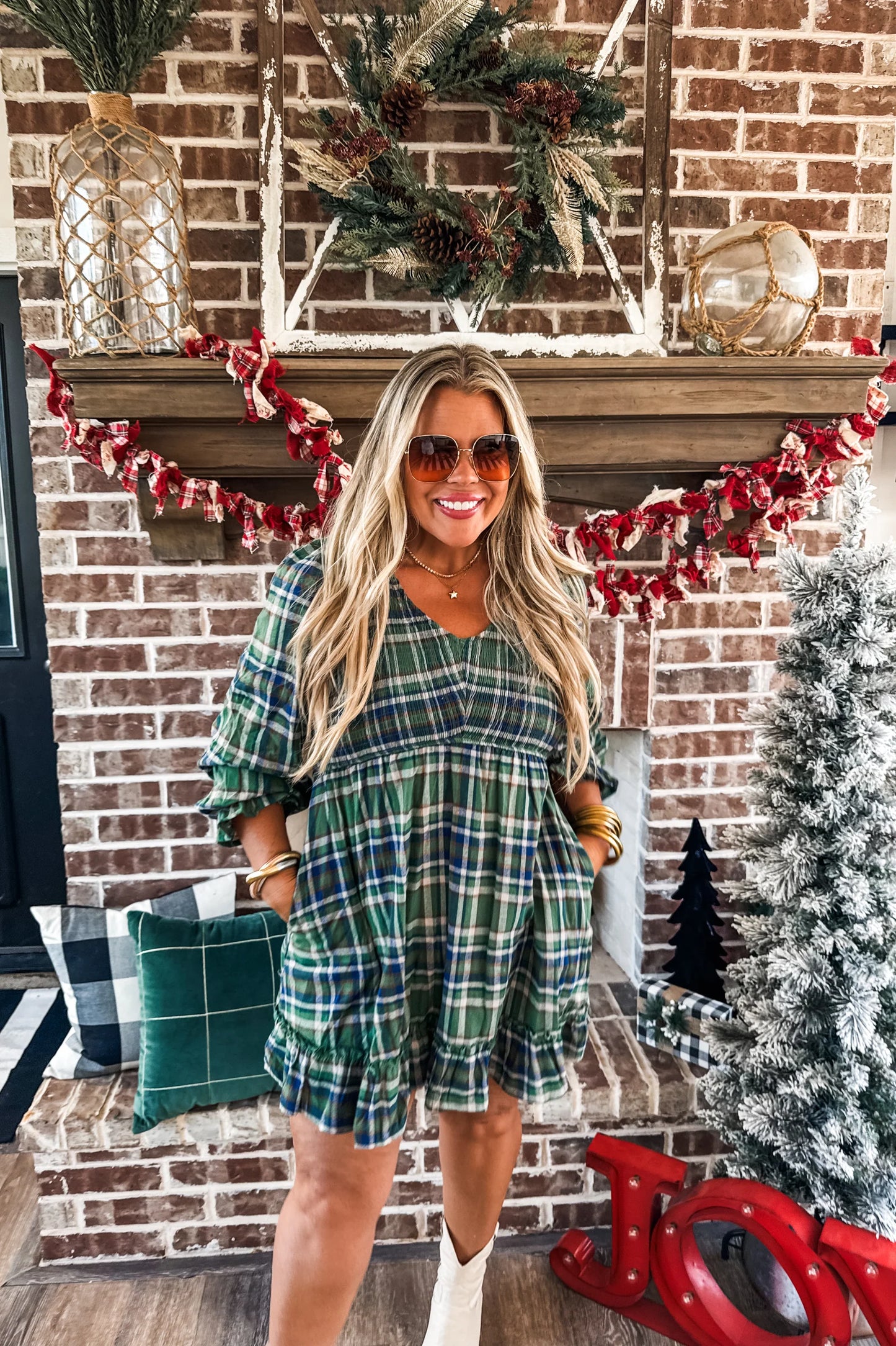 Pretty in Plaid Dress