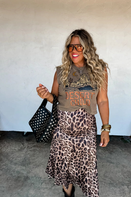PREORDER- KYLEIGH CHEETAH SKIRT