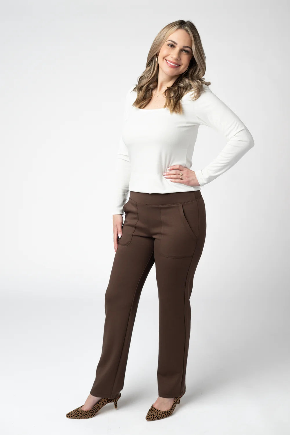 Brown Luxe Ankle Bottoms