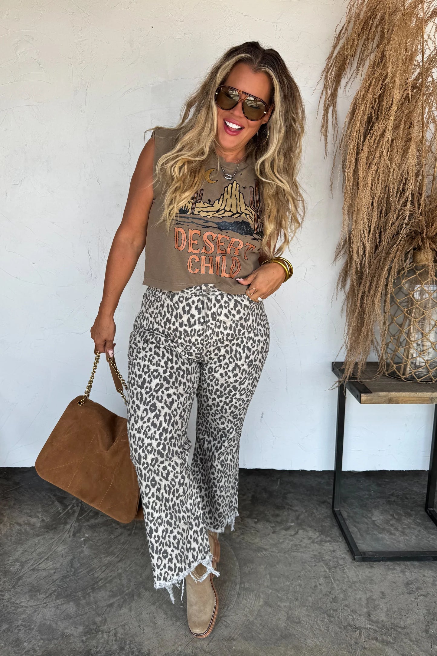 Pre order: Urban Non Distressed Cheetah Jean - LIMITED availability