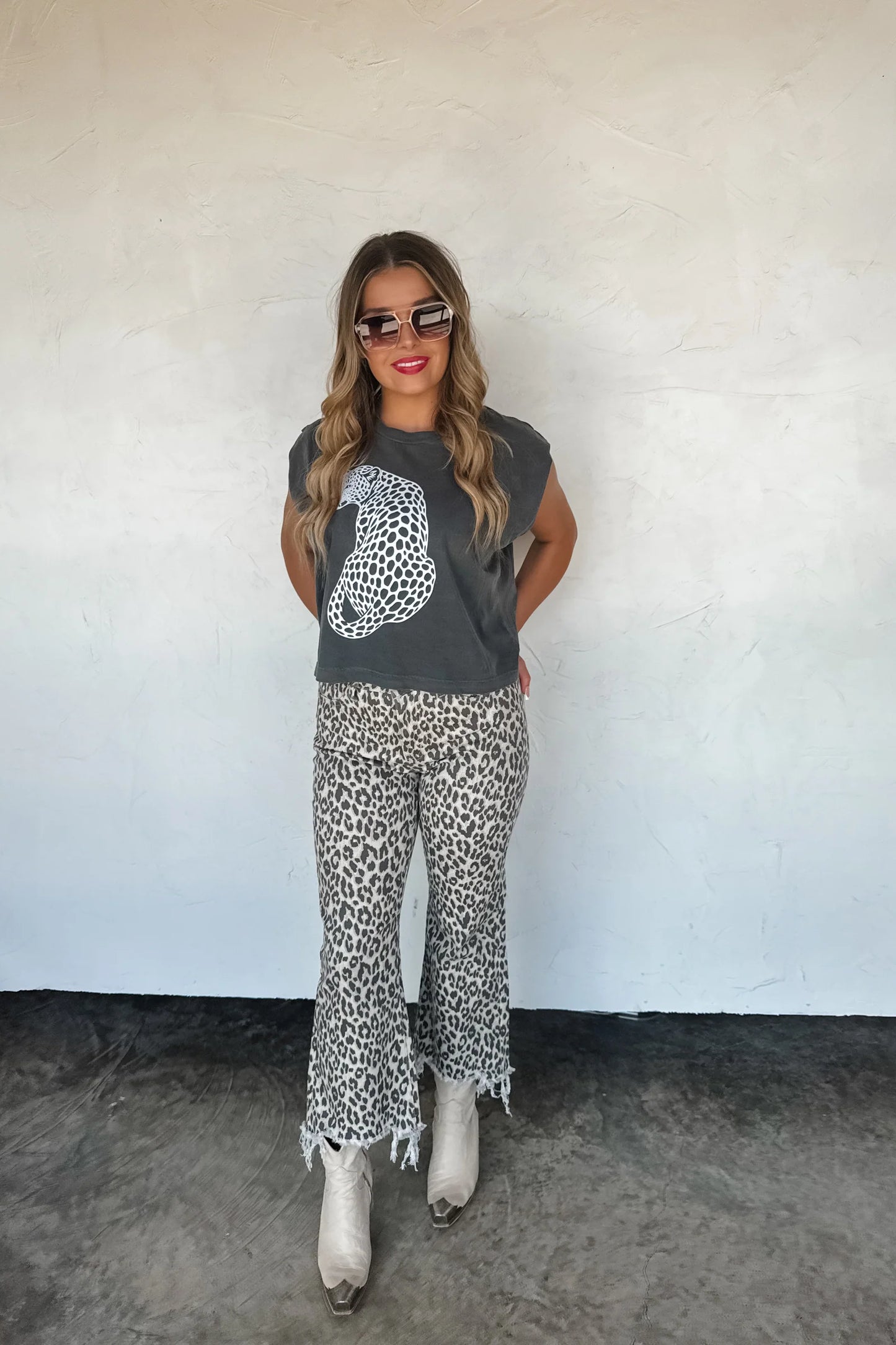 Pre order: Urban Non Distressed Cheetah Jean - LIMITED availability