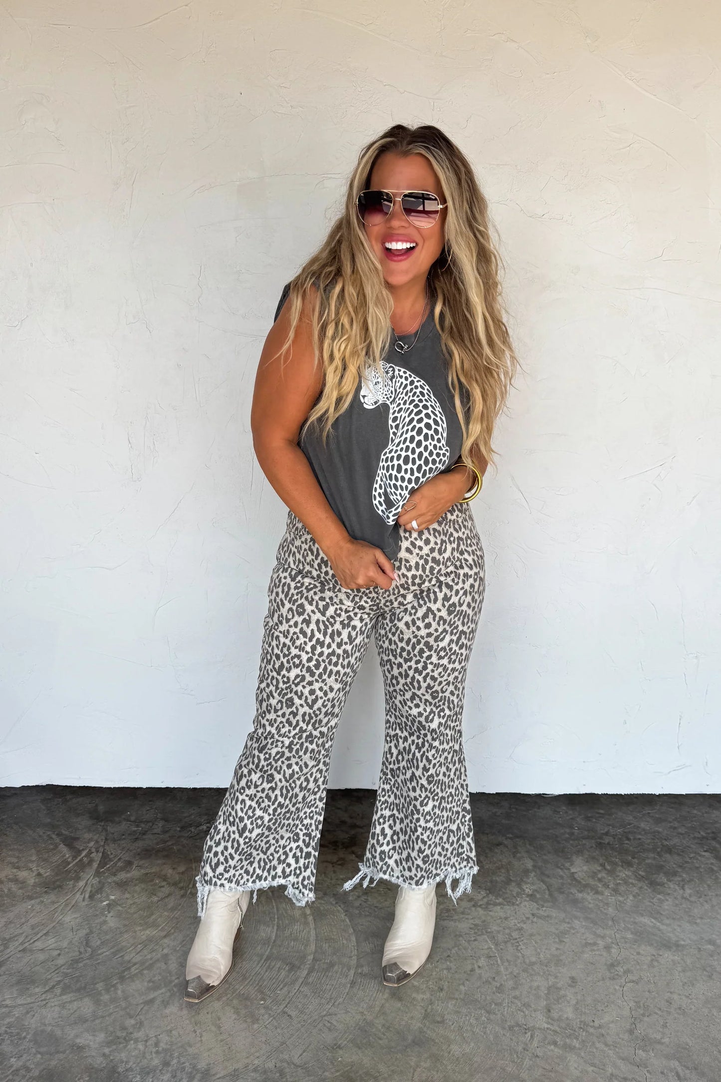 Pre order: Urban Non Distressed Cheetah Jean - LIMITED availability