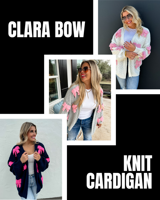 Pre Order: Clara Bow Knit Cardigan