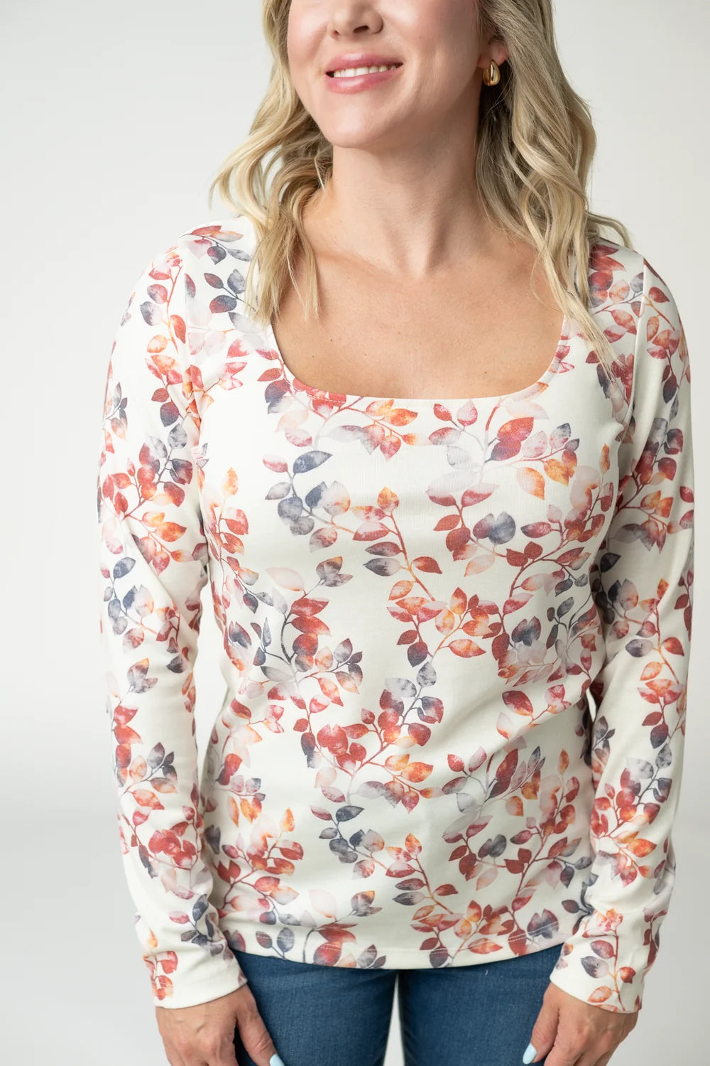 Autumn Watercolor Long Sleeve Top