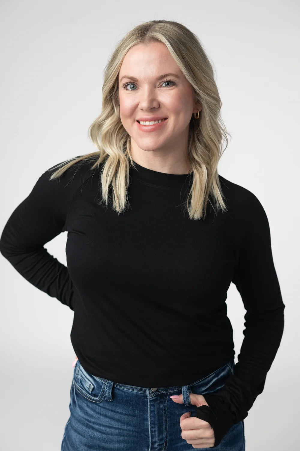 Black Long Sleeve Top