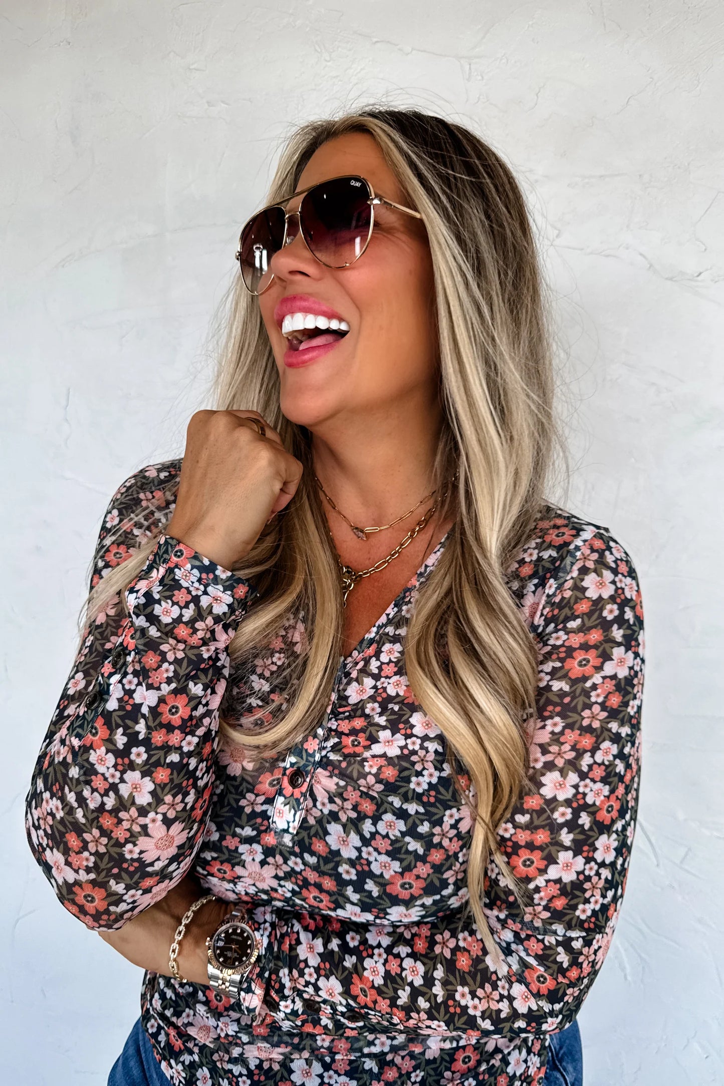 Pre Order: Annie V-neck Mesh Top