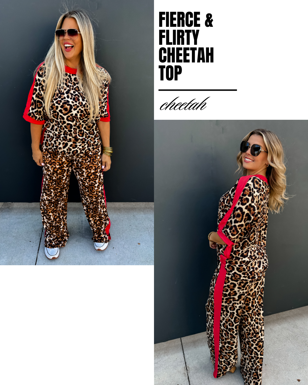 Pre Order: Fierce and Flirty Cheetah Top