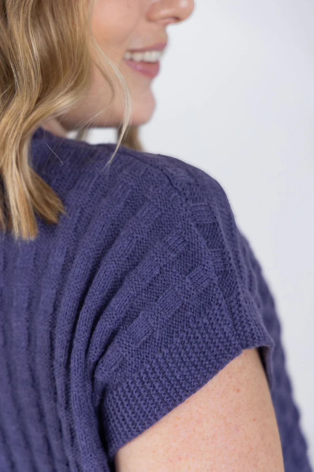 Slate Purple Knitted Top