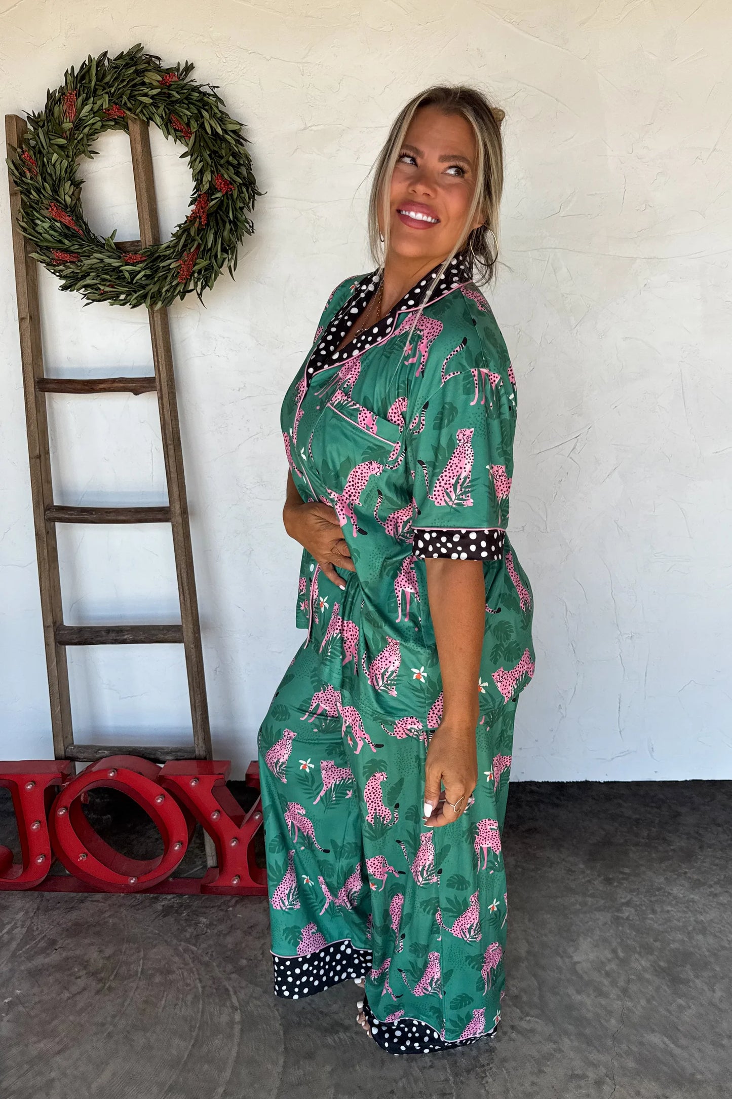 Pre Order: Cheetah and Leopard Star Luxe PJ Set