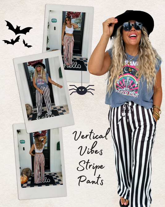 Pre Order: Vertical Vibes Striped Pants