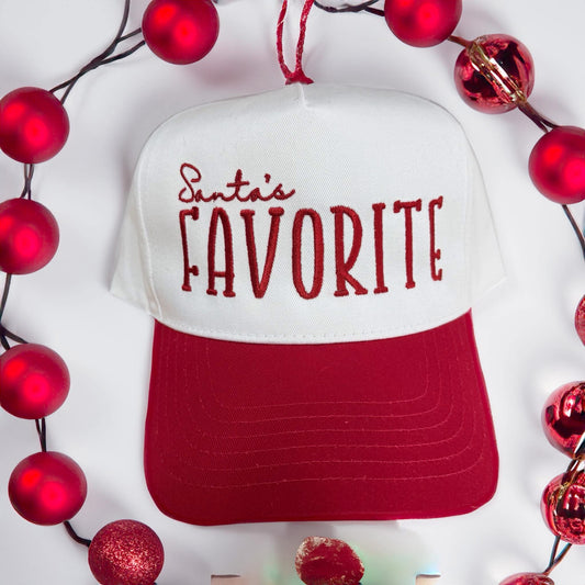 Santa’s Favorite Embroidered Hat