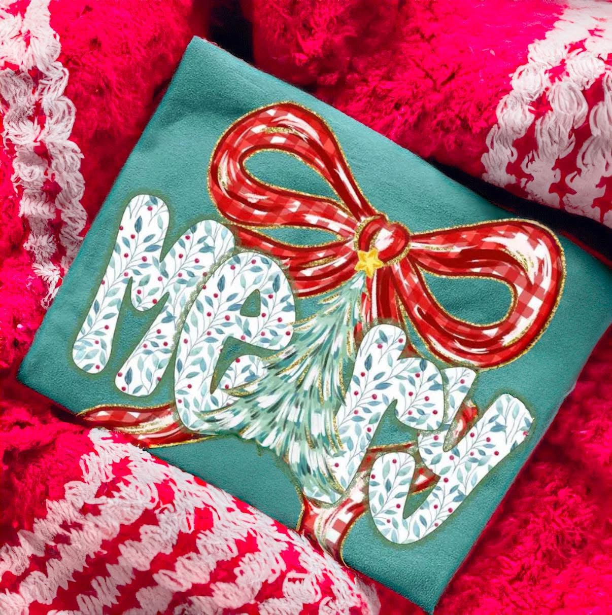 Merry Bows and Holly Graphic Tee