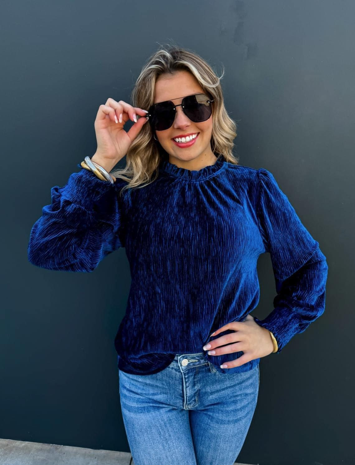 Crushing On Velvet Top - 2 colors