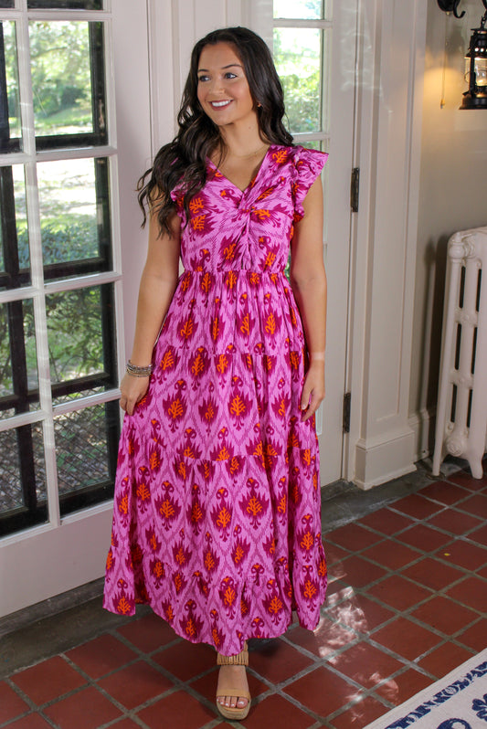 Pink Peacock Maxi