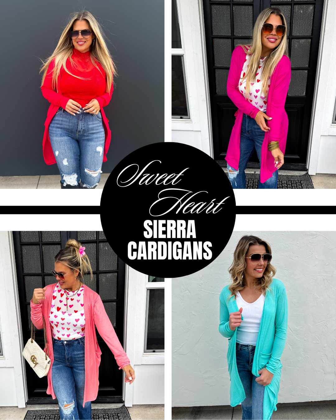 Pre Order: Sierra Sweetheart Cardigans