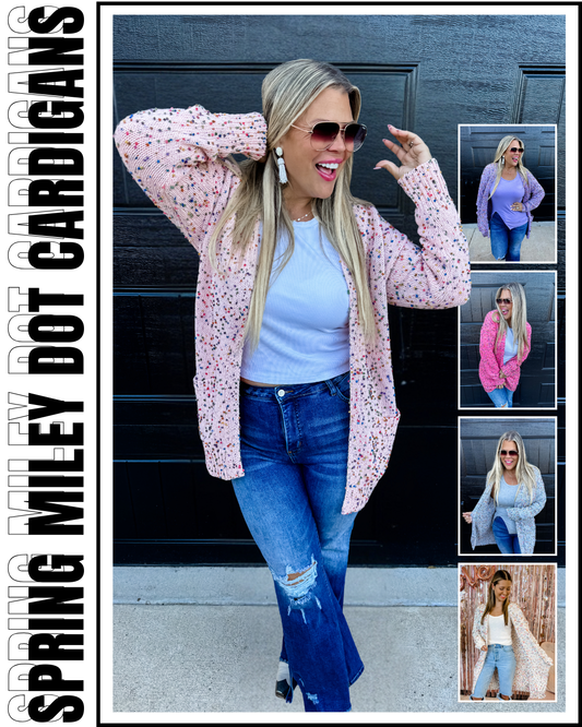 Pre Order: Spring Miley Dot Cardigans