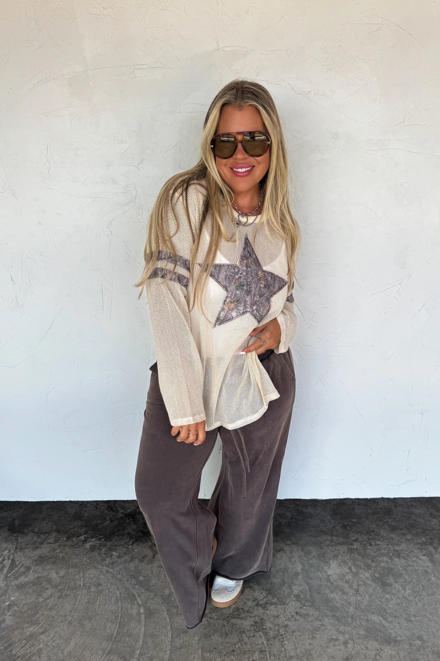 Pre Order - Star Mellow Mesh Cotton Top